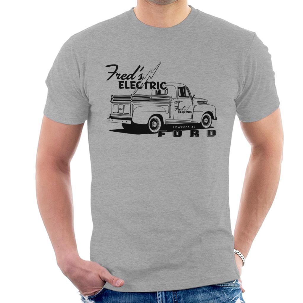 Ford Freds Electric Powered By Ford Men's T-Shirt-ALL + EVERY