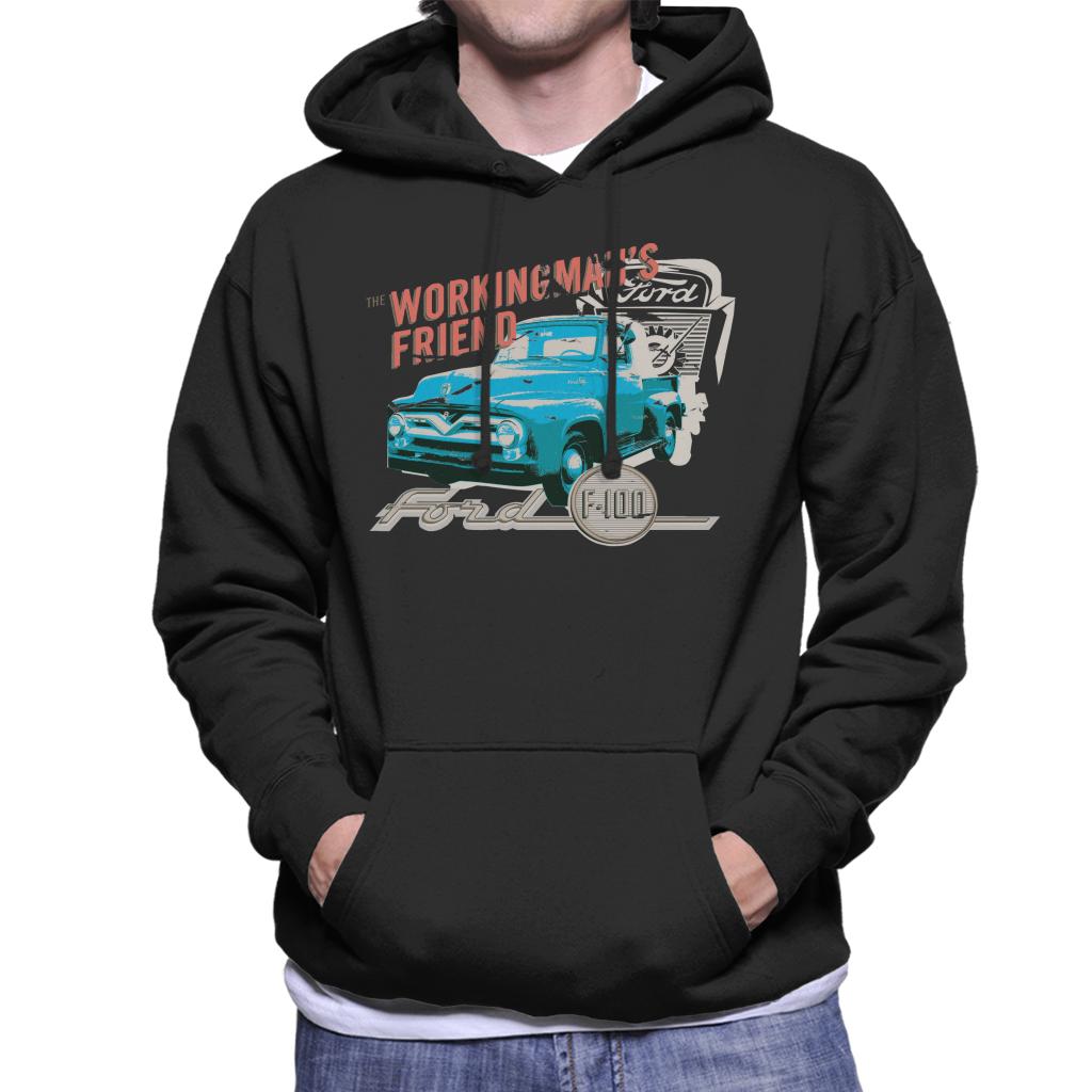 Ford The Workingmans Friend F 100 Men's Hooded Sweatshirt-ALL + EVERY