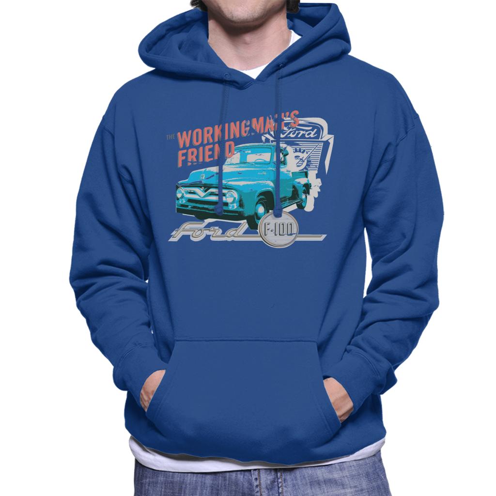 Ford The Workingmans Friend F 100 Men's Hooded Sweatshirt-ALL + EVERY