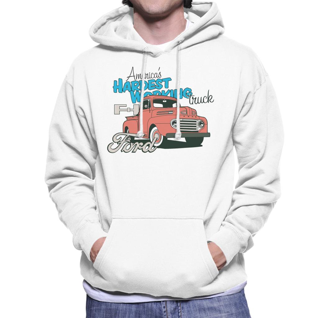 Ford Americas Hardest Working Truck Men's Hooded Sweatshirt-ALL + EVERY