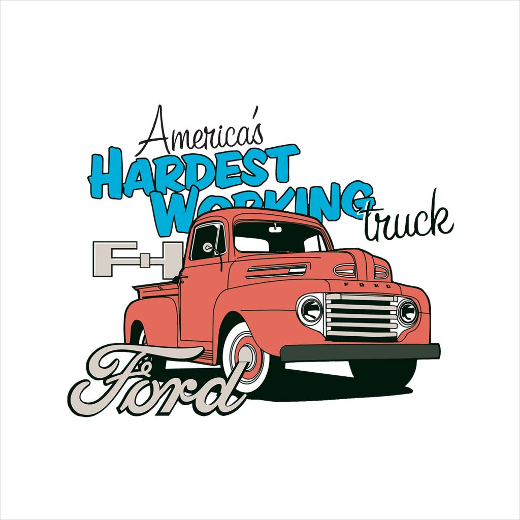 Ford Americas Hardest Working Truck Men's Hooded Sweatshirt-ALL + EVERY