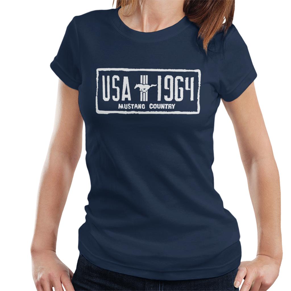 Ford USA 1964 Mustang Country Women's T-Shirt-ALL + EVERY