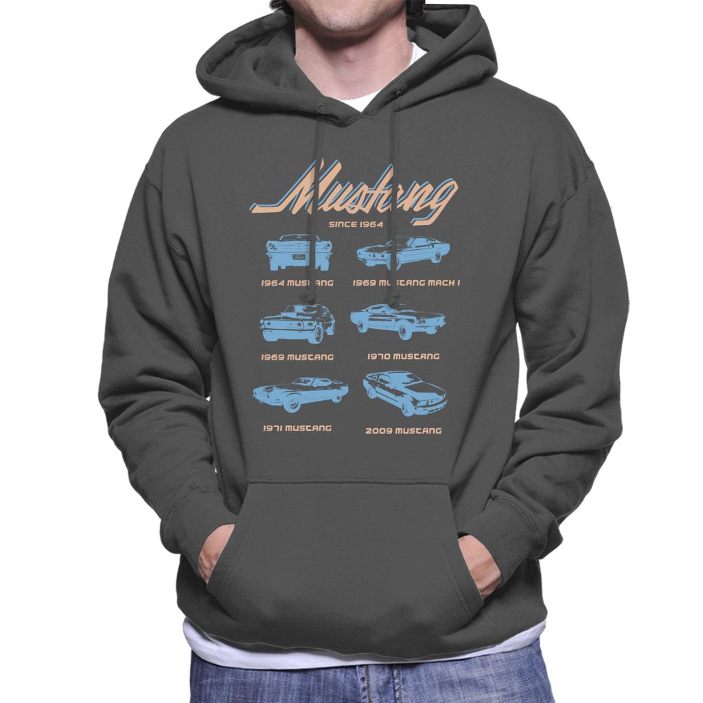 Ford Mustang Since 1964 History Men's Hooded Sweatshirt-ALL + EVERY