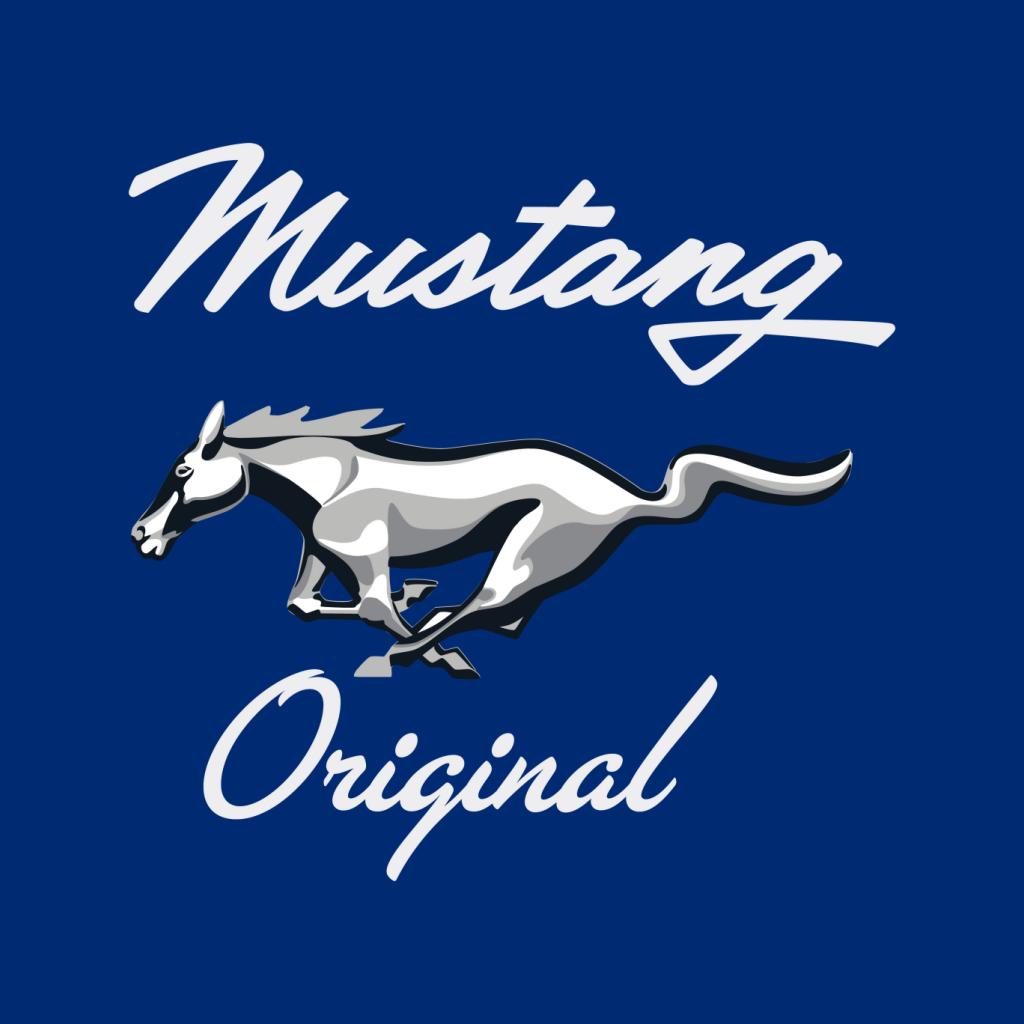 Ford Mustang Original Chrome Horse Logo Men's T-Shirt-ALL + EVERY