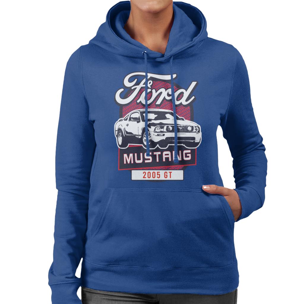 Ford Mustang 2005 GT Women's Hooded Sweatshirt-ALL + EVERY