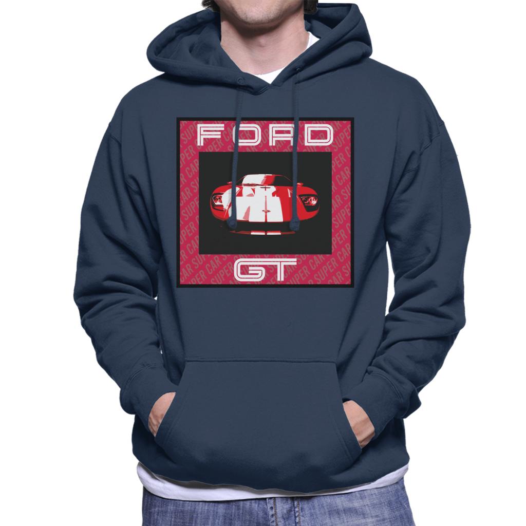 Ford GT Red Hood Men's Hooded Sweatshirt-ALL + EVERY