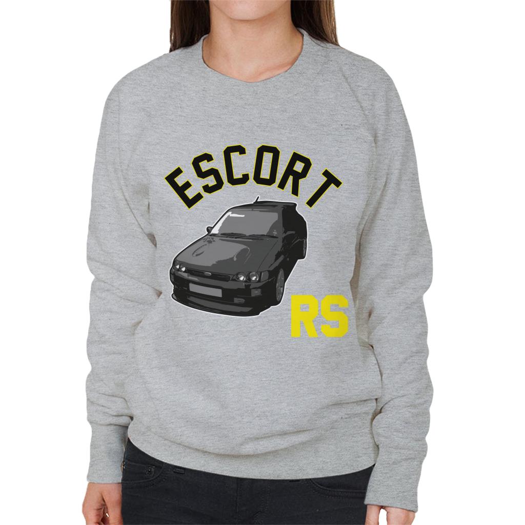 Ford Escort Black RS Cosworth Women's Sweatshirt-ALL + EVERY