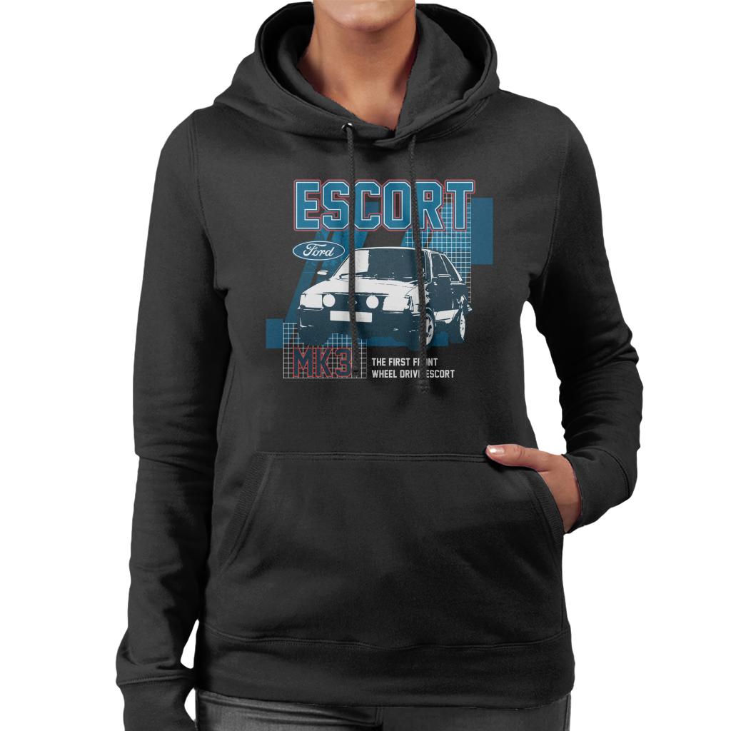 Ford Escort MK3 The First Front Wheel Drive Of Its Kind Women's Hooded Sweatshirt-ALL + EVERY