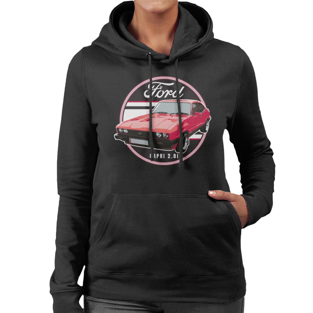 Ford Capri Red 2 8I Women's Hooded Sweatshirt-ALL + EVERY