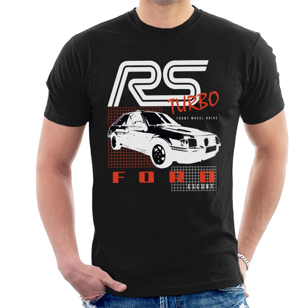 Ford Escort RS Turbo Front Wheel Drive Men's T-Shirt-ALL + EVERY