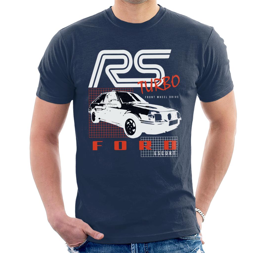 Ford Escort RS Turbo Front Wheel Drive Men's T-Shirt-ALL + EVERY