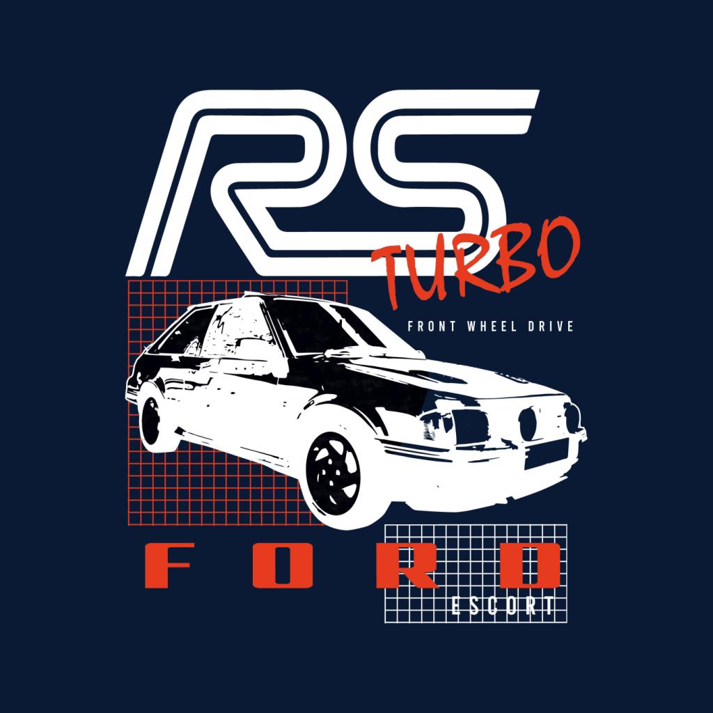 Ford Escort RS Turbo Front Wheel Drive Men's T-Shirt-ALL + EVERY