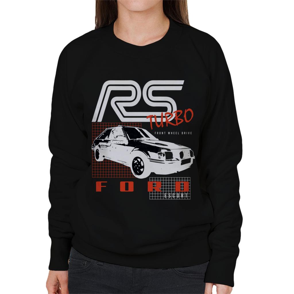 Ford Escort RS Turbo Front Wheel Drive Women's Sweatshirt-ALL + EVERY