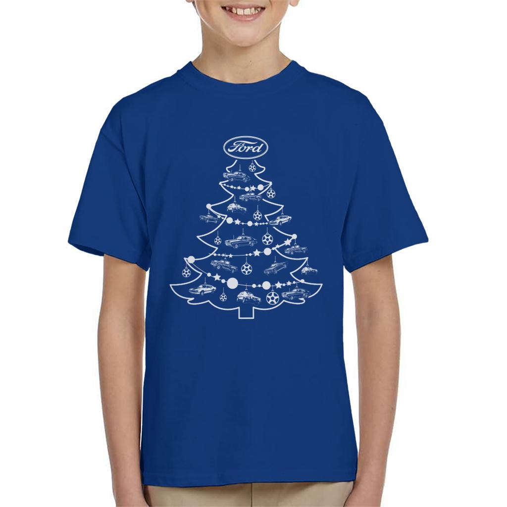 Ford Christmas Tree Baubles Kid's T-Shirt-ALL + EVERY