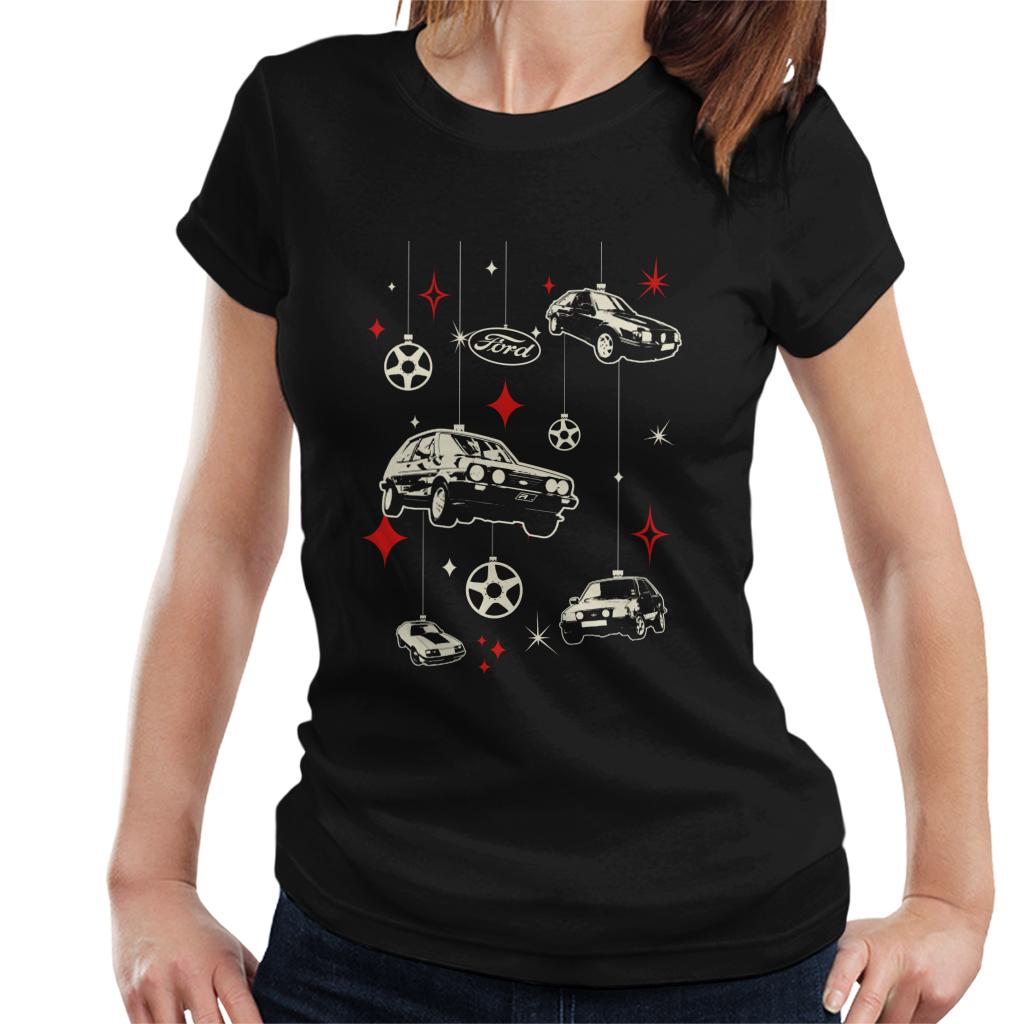 Ford Christmas Hanging Baubles Women's T-Shirt-ALL + EVERY