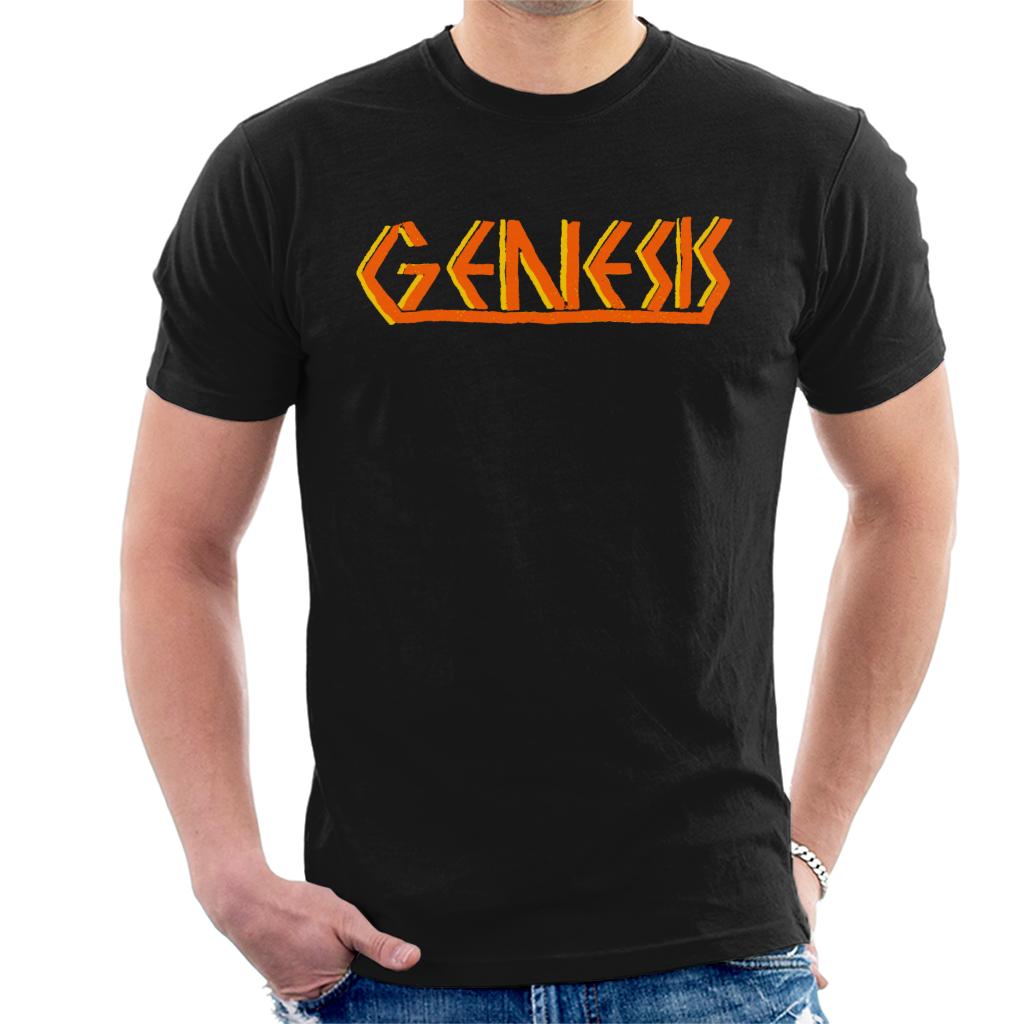 Genesis Band Vintage Orange Logo Men's T-Shirt-ALL + EVERY