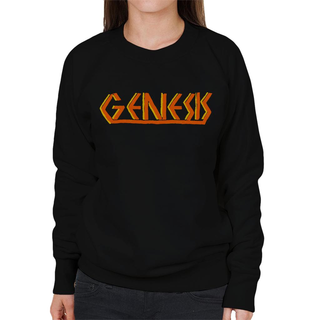 Genesis Band Vintage Orange Logo Women's Sweatshirt-ALL + EVERY