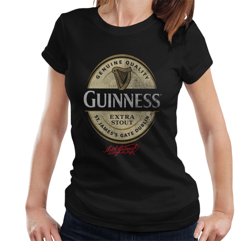 Guinness Stout Label Logo Women's T-Shirt-ALL + EVERY