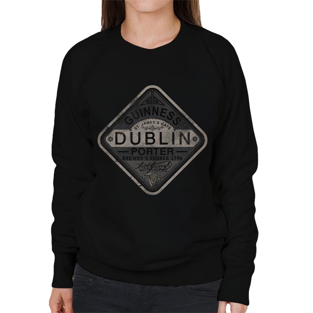 Guinness Porter Patch Women's Sweatshirt-ALL + EVERY