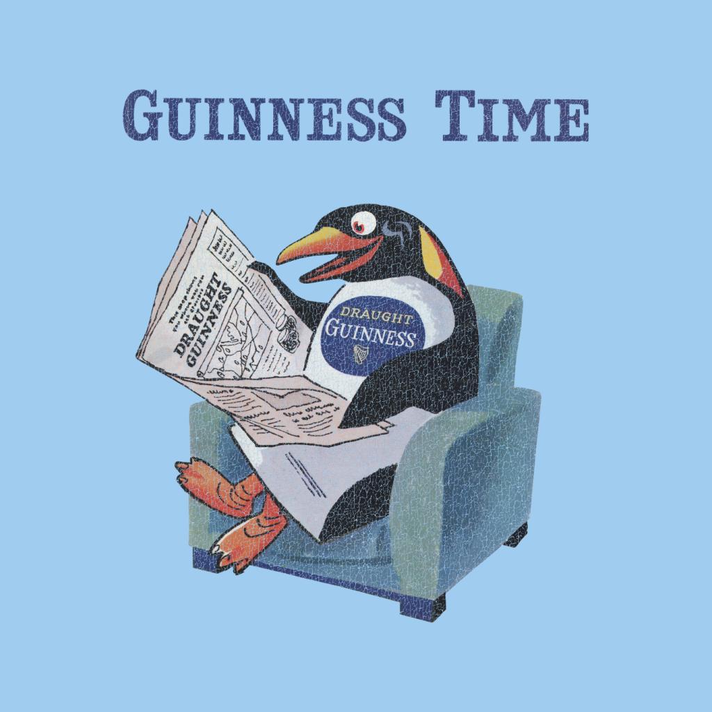 Guinness Penguin Reading Newspaper Women's T-Shirt-ALL + EVERY