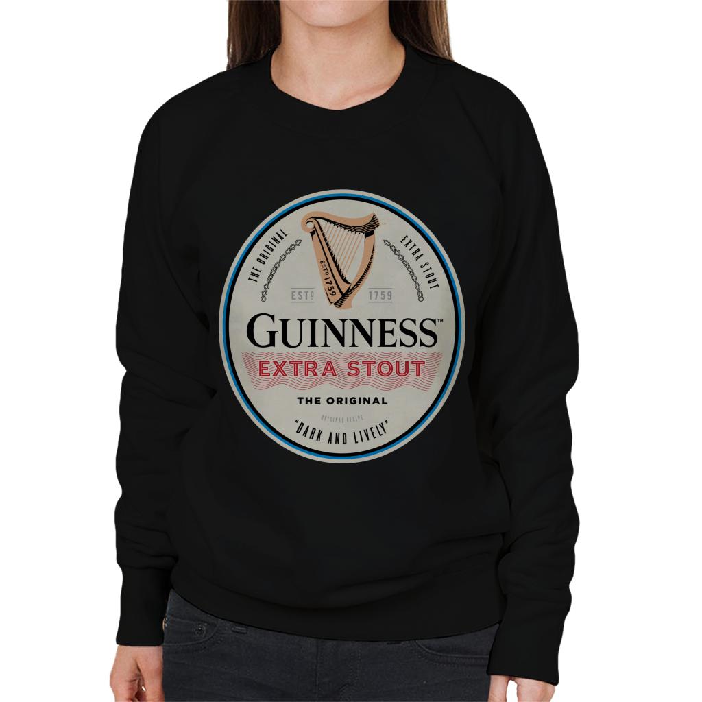 Guinness 1759 Dark And Lively Women's Sweatshirt-ALL + EVERY