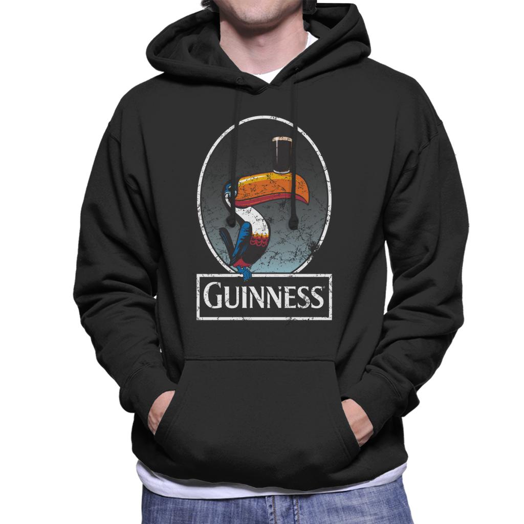 Guinness Toucan Distressed Men's Hooded Sweatshirt-ALL + EVERY