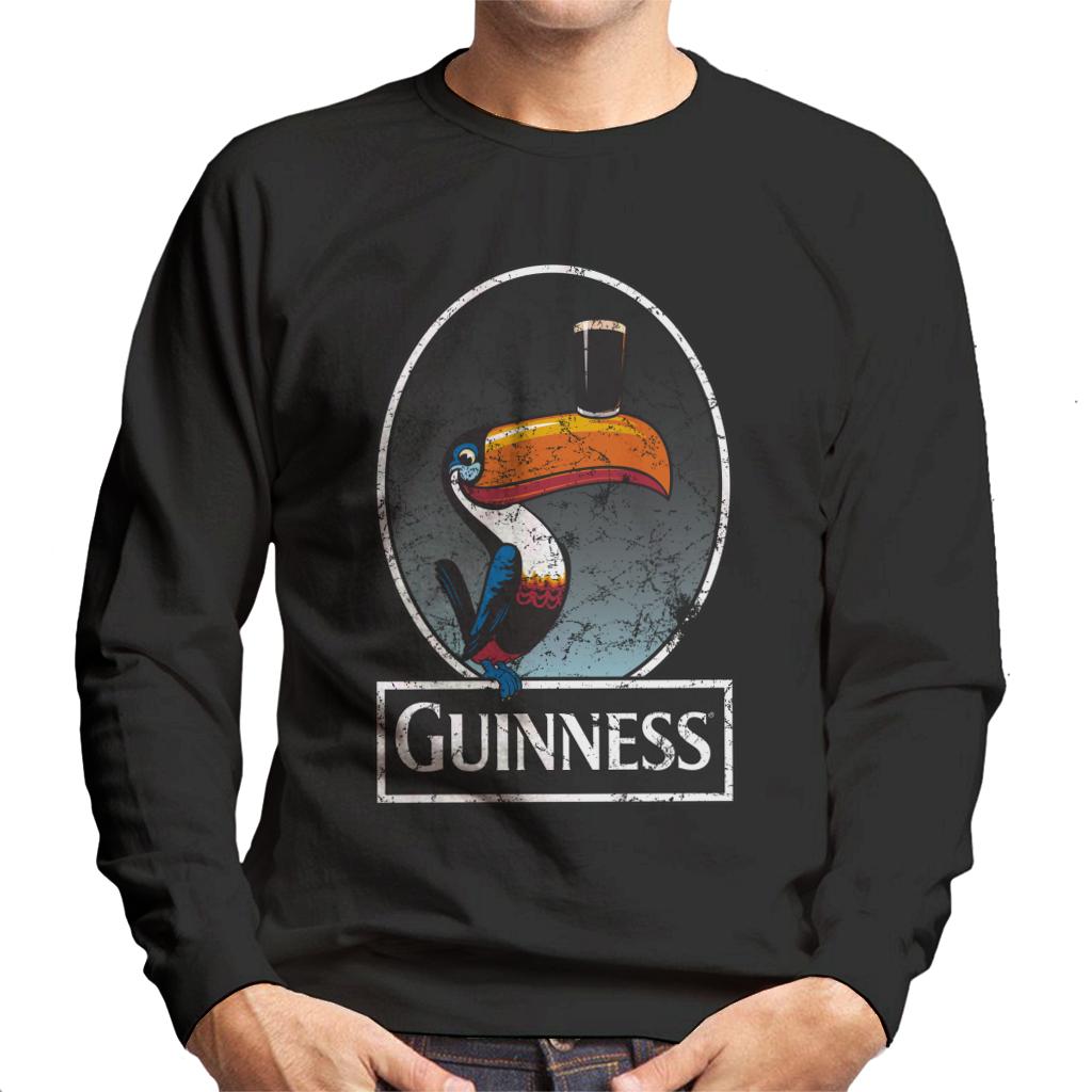 Guinness Toucan Distressed Men's Sweatshirt-ALL + EVERY