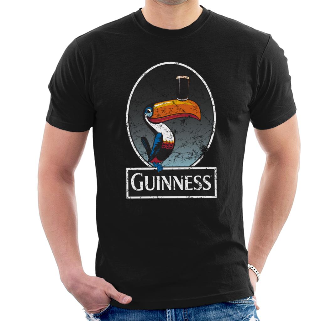 Guinness Toucan Distressed Men's T-Shirt-ALL + EVERY