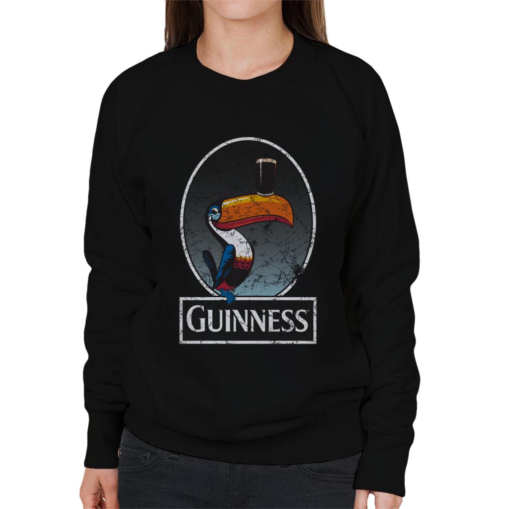 Guinness Toucan Distressed Women's Sweatshirt-ALL + EVERY