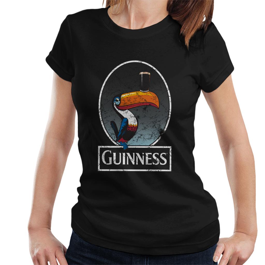 Guinness Toucan Distressed Women's T-Shirt-ALL + EVERY