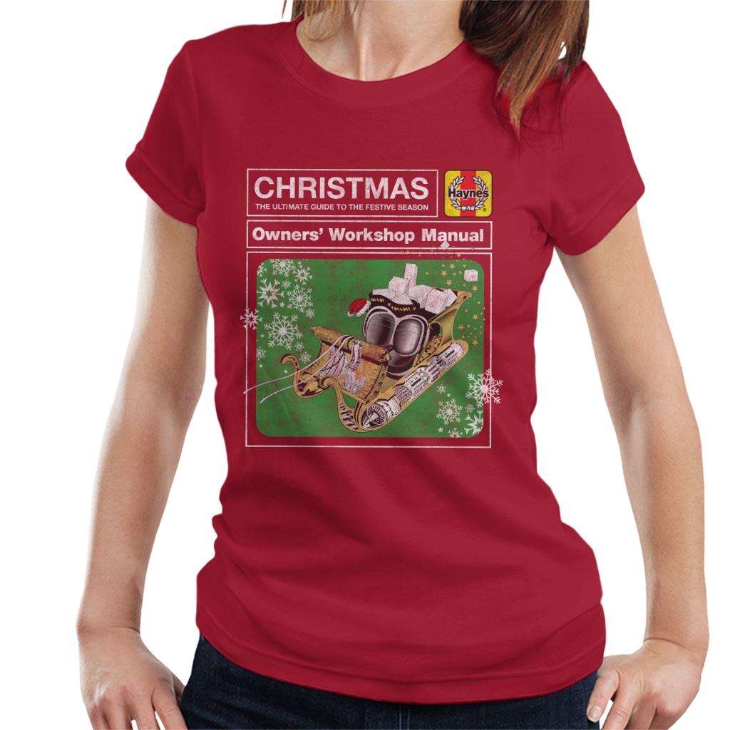 Haynes Christmas Manual Sleigh Women's T-Shirt-ALL + EVERY