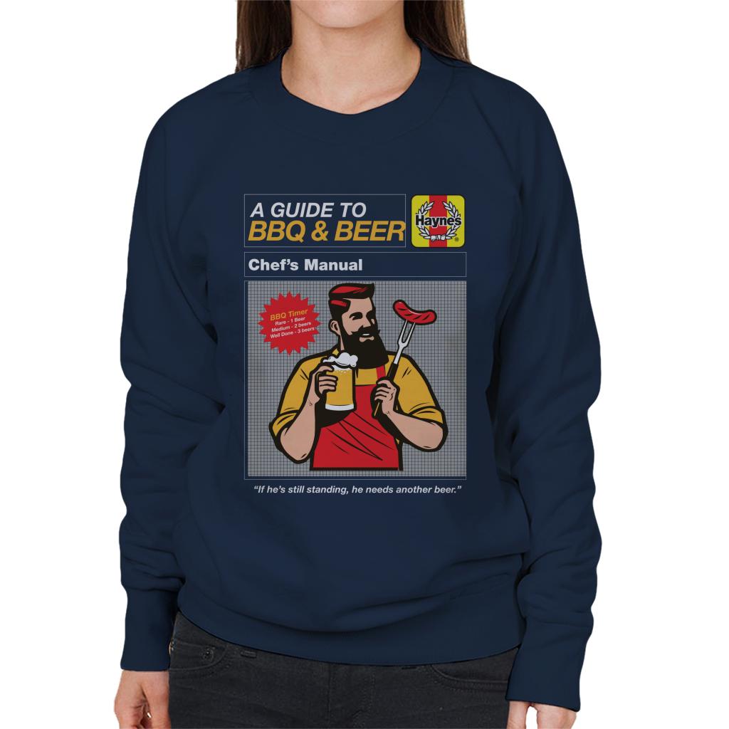 Haynes Guide To BBQ & Beer Women's Sweatshirt-ALL + EVERY