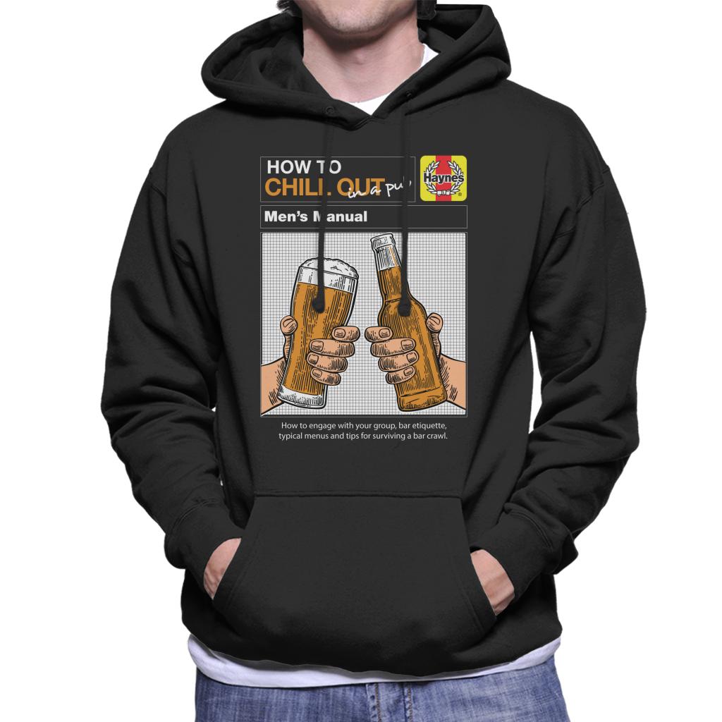 Haynes How To Chill Out In A Pub Men's Hooded Sweatshirt-ALL + EVERY