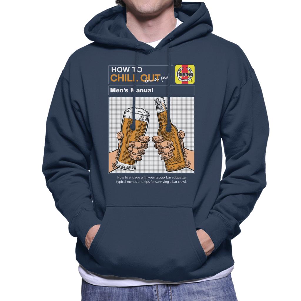 Haynes How To Chill Out In A Pub Men's Hooded Sweatshirt-ALL + EVERY