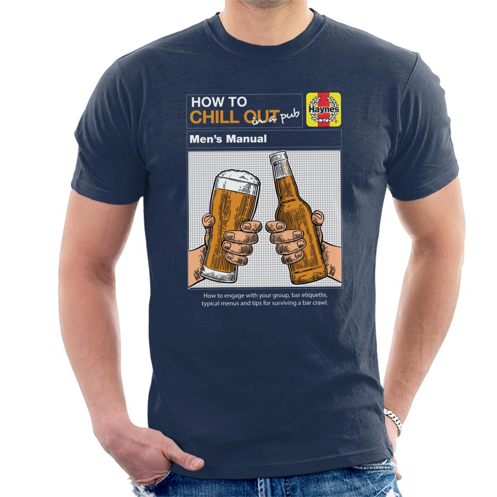 Haynes How To Chill Out In A Pub Men's T-Shirt-ALL + EVERY