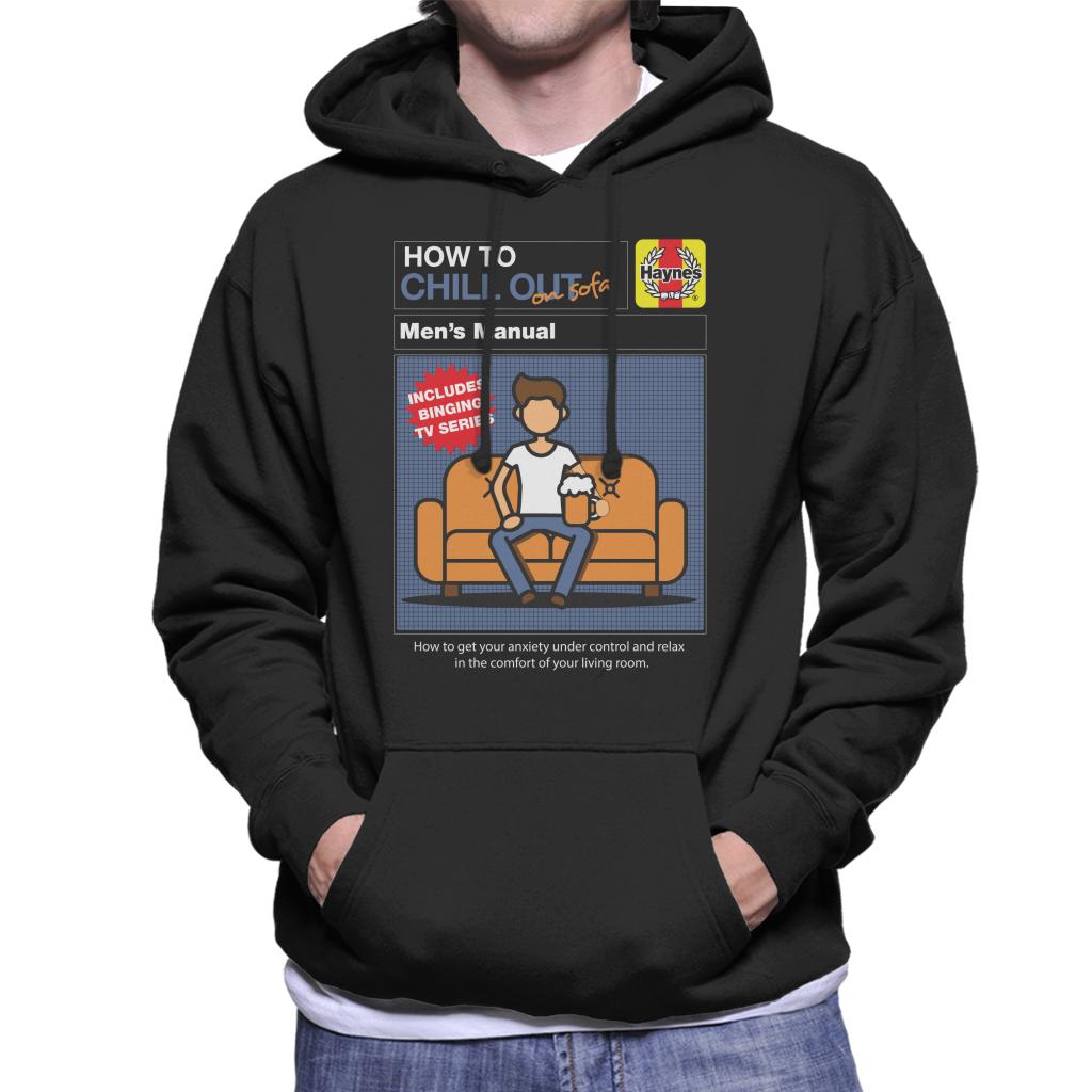 Haynes How To Chill Out On Sofa Men's Hooded Sweatshirt-ALL + EVERY