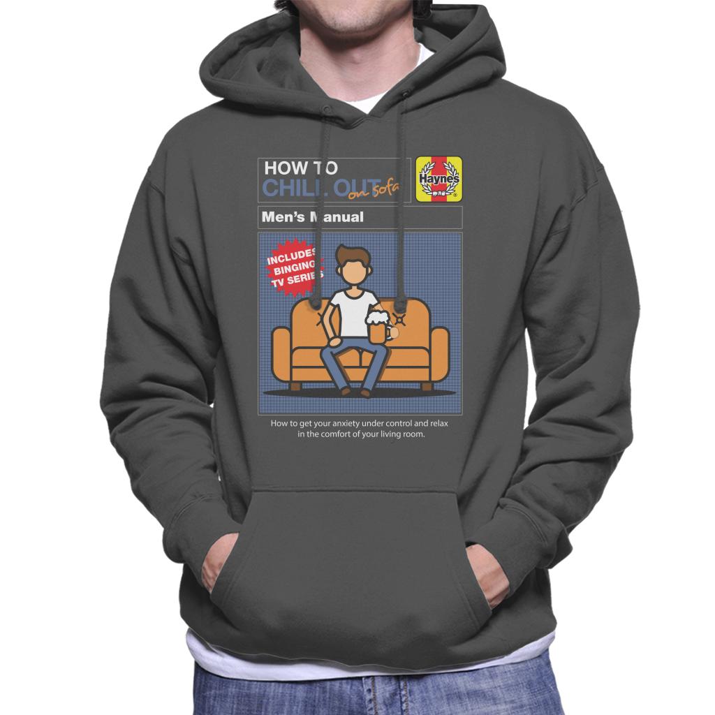 Haynes How To Chill Out On Sofa Men's Hooded Sweatshirt-ALL + EVERY