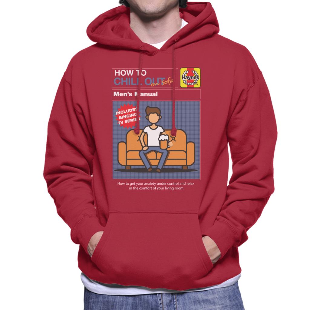 Haynes How To Chill Out On Sofa Men's Hooded Sweatshirt-ALL + EVERY