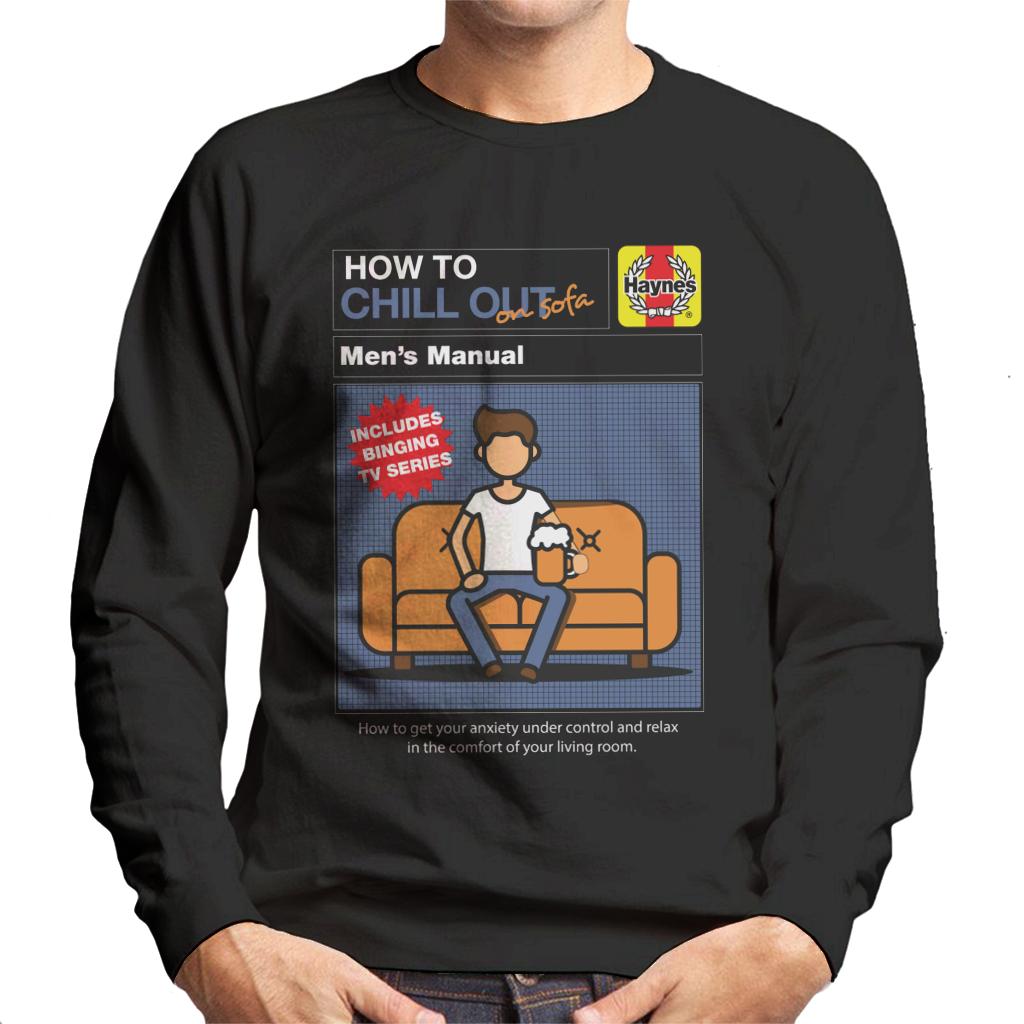 Haynes How To Chill Out On Sofa Men's Sweatshirt-ALL + EVERY