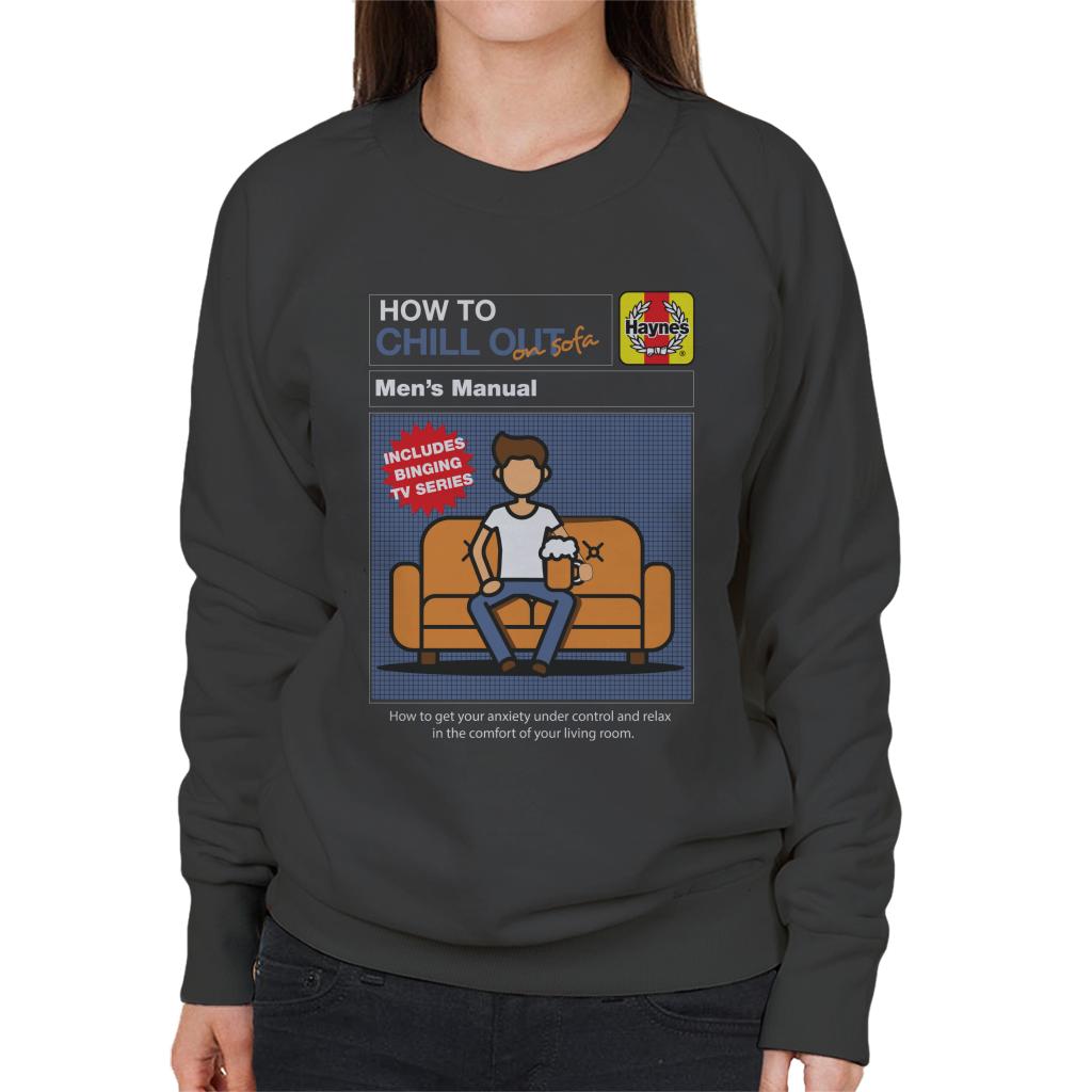 Haynes How To Chill Out On Sofa Women's Sweatshirt-ALL + EVERY