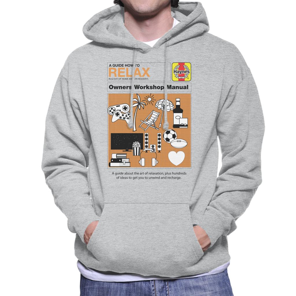 Haynes How To Relax Manual Men's Hooded Sweatshirt-ALL + EVERY