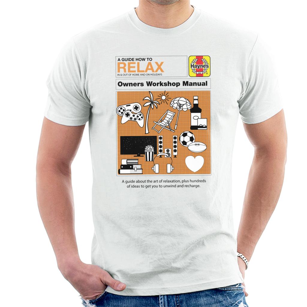 Haynes How To Relax Manual Men's T-Shirt-ALL + EVERY