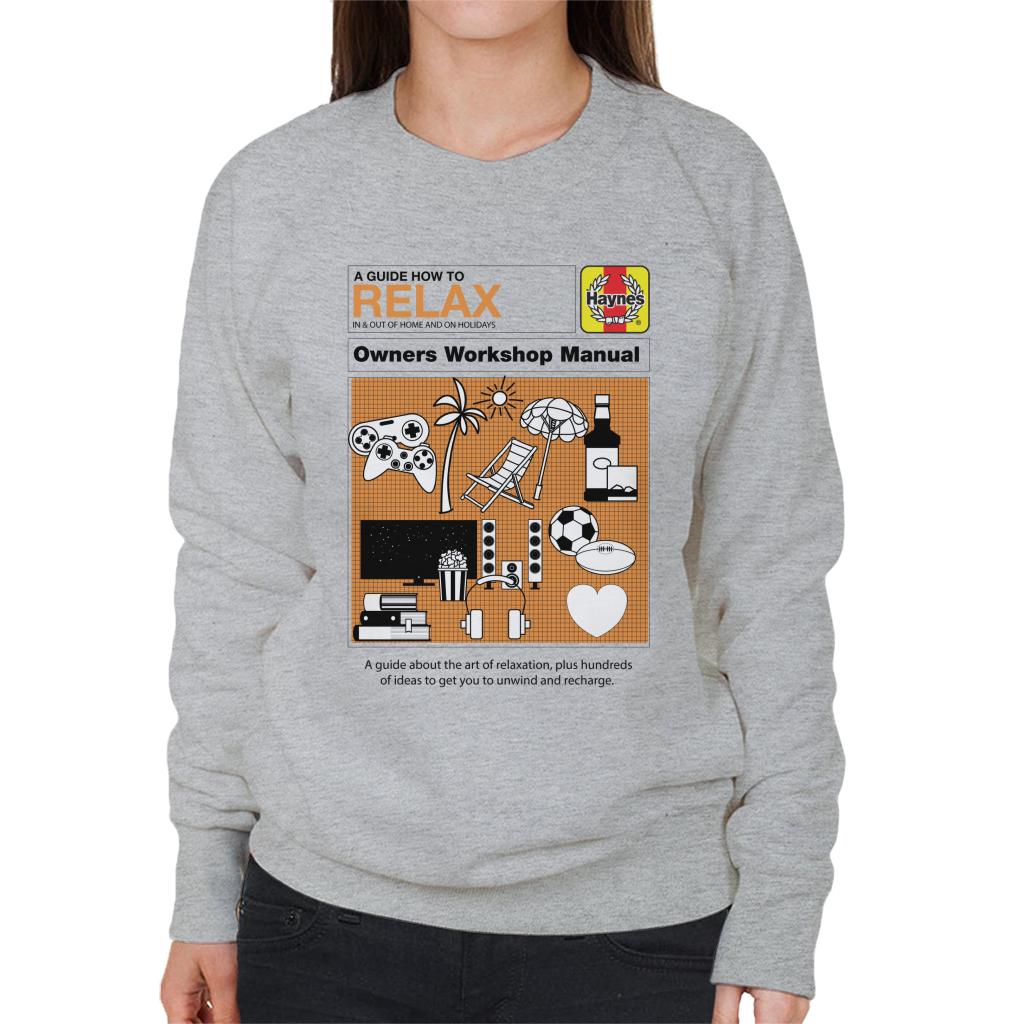 Haynes How To Relax Manual Women's Sweatshirt-ALL + EVERY