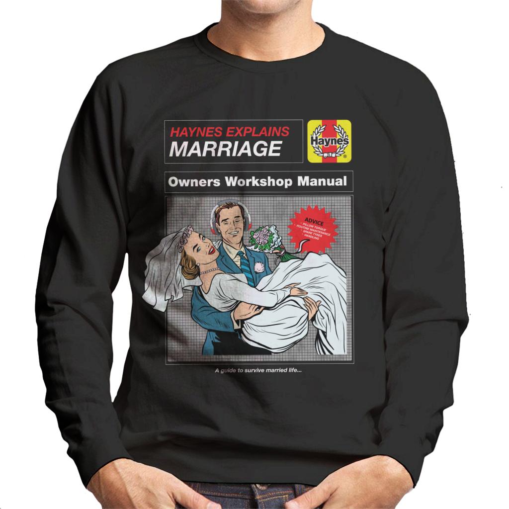 Haynes Explains Marriage Workshop Manual Men's Sweatshirt-ALL + EVERY