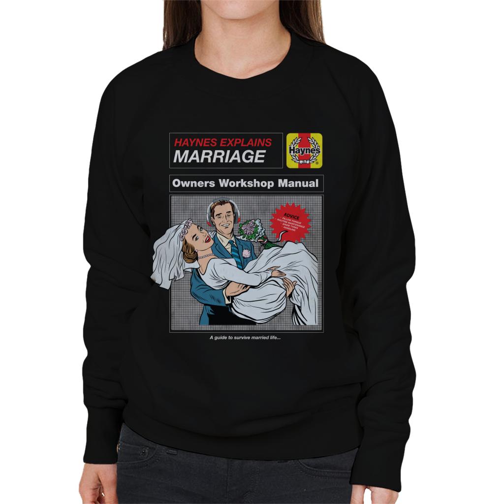 Haynes Explains Marriage Workshop Manual Women's Sweatshirt-ALL + EVERY