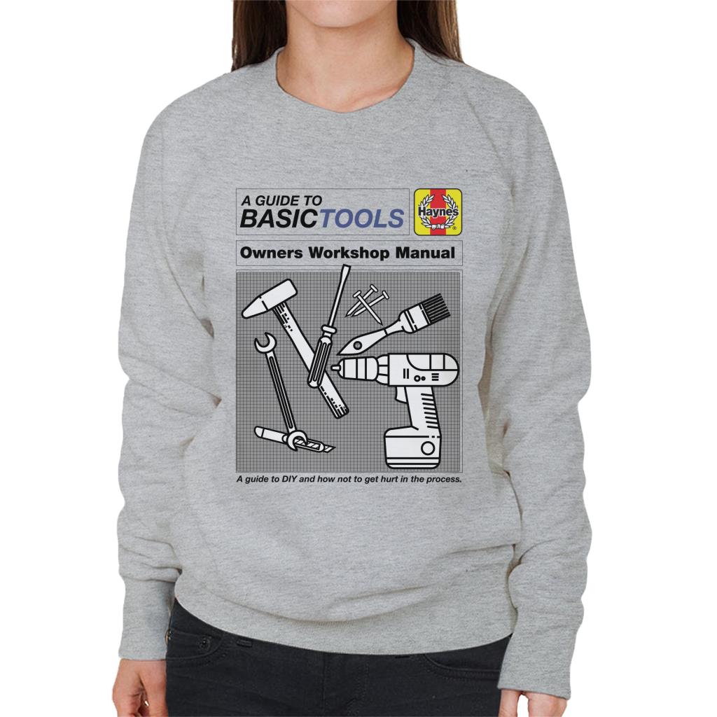 Haynes Basic Tools Owners Workshop Manual Women's Sweatshirt-ALL + EVERY