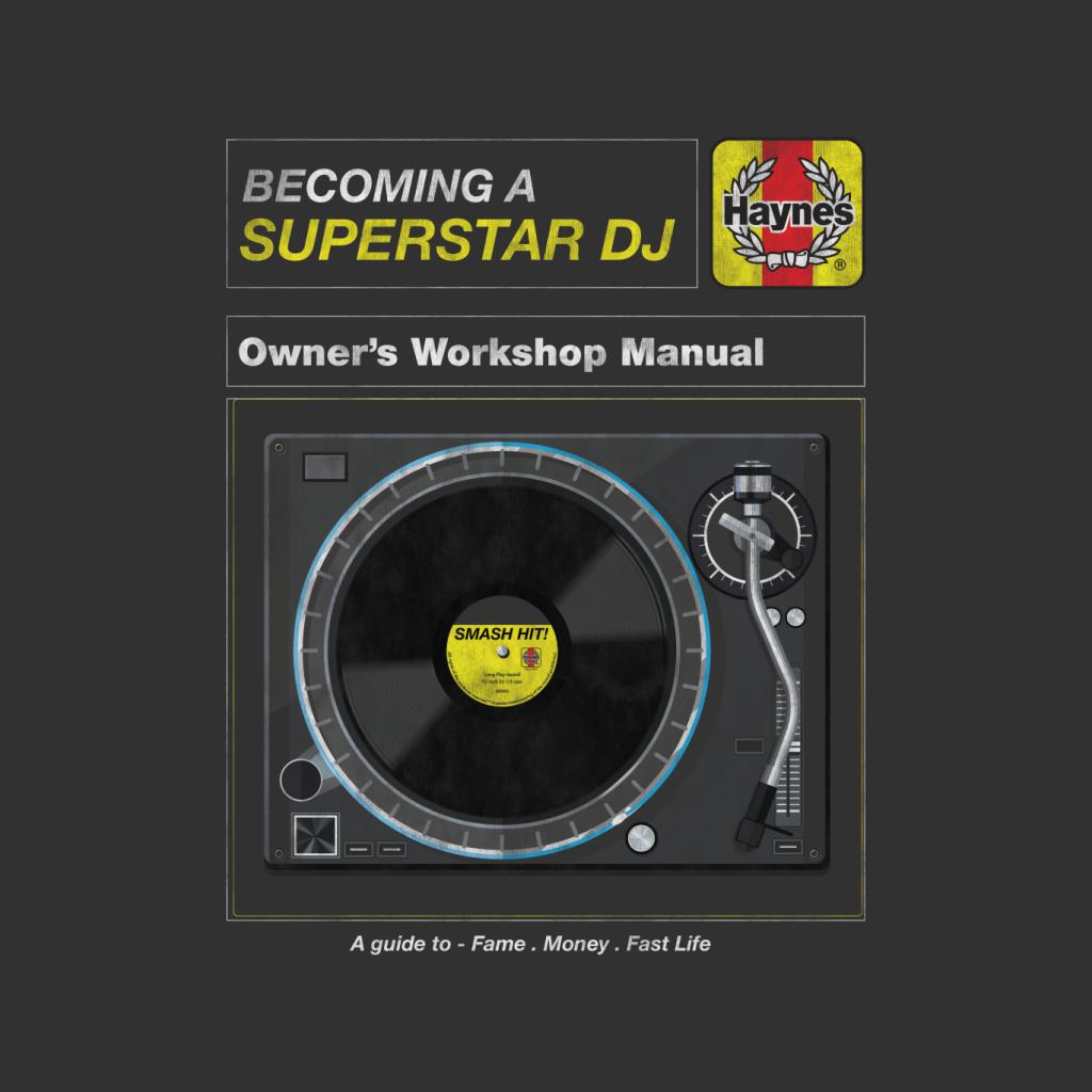 Haynes Superstar DJ Owners Workshop Manual Men's T-Shirt-ALL + EVERY