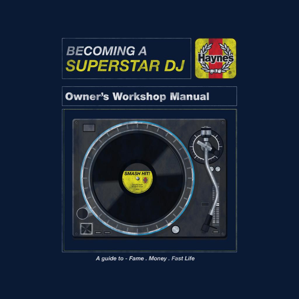 Haynes Superstar DJ Owners Workshop Manual Men's T-Shirt-ALL + EVERY