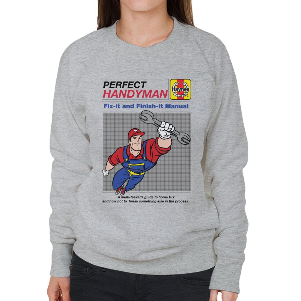 Haynes Handyman Fix It And Finish It Manual Women's Sweatshirt-ALL + EVERY