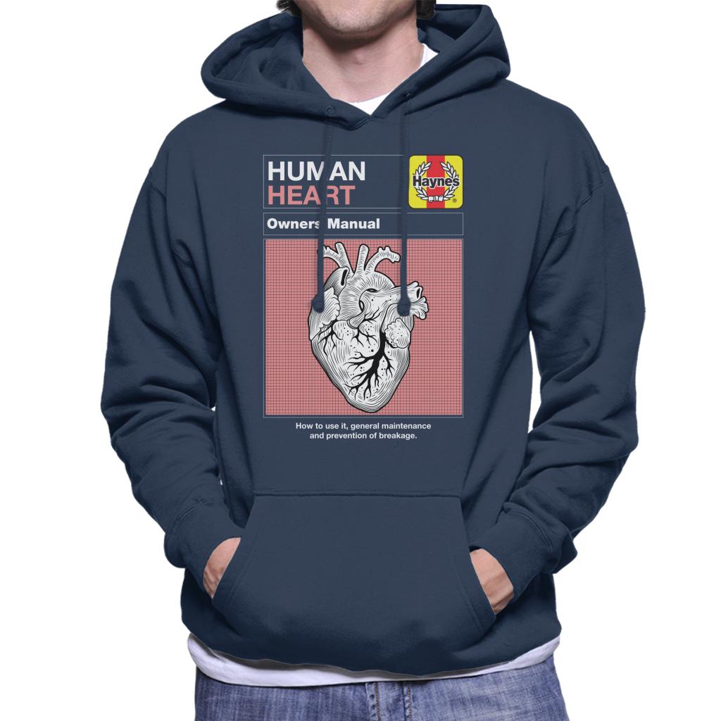 Haynes Human Heart Owners Manual Men's Hooded Sweatshirt-ALL + EVERY